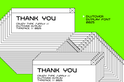 DUSTOVER - Futuristic Display Font, a Sans Serif Font by Cruizy & Co (Thumbnail 9 of 9)