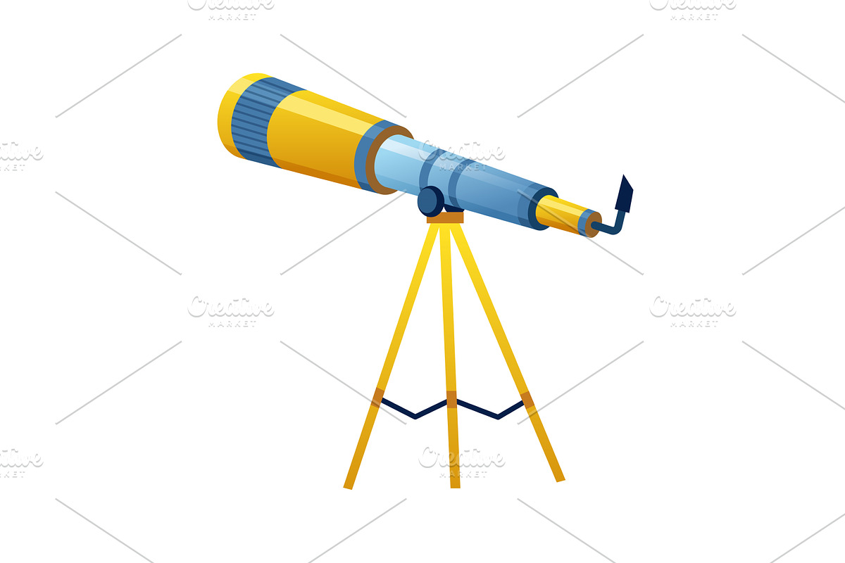 Telescope for space exploration, an Object Illustration by the8monkey