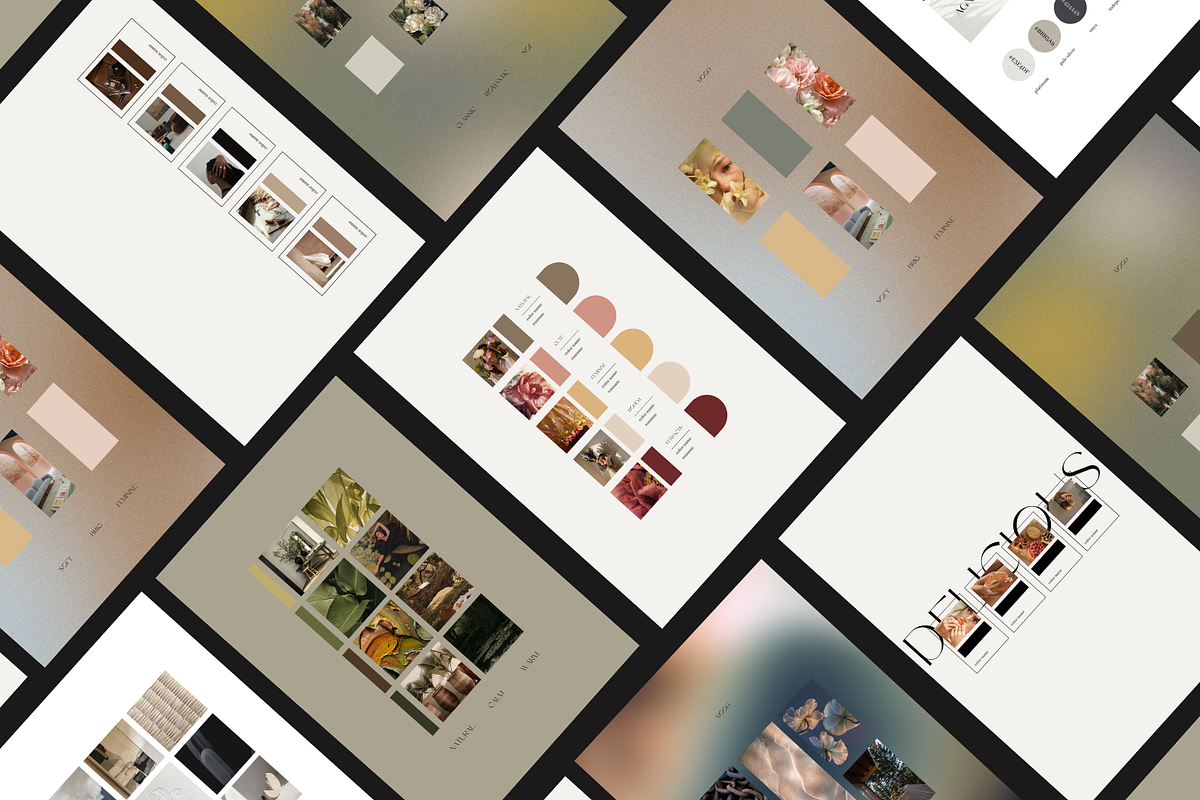 26 Minimalist Mood Board Template, a Presentation Template by The Magic Glow Co. (Photo 3 of 3)