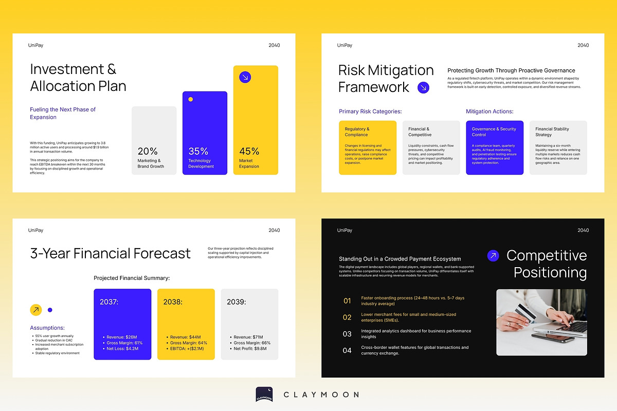 Fintech & Smart Payment Business, a Presentation Template by Claymoon Lab (Photo 5 of 7)