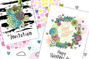 Floral collection. Hand drawn set., an Illustration by antuanetto (Thumbnail 7 of 7)