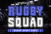 Rugby Squad - Rugby Sport Font, a Font by PutraCetol Studio (Thumbnail 1 of 5)