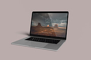 MacBook Pro Display Mockup, an iPhone Mockup by bimockup (Thumbnail 4 of 13)