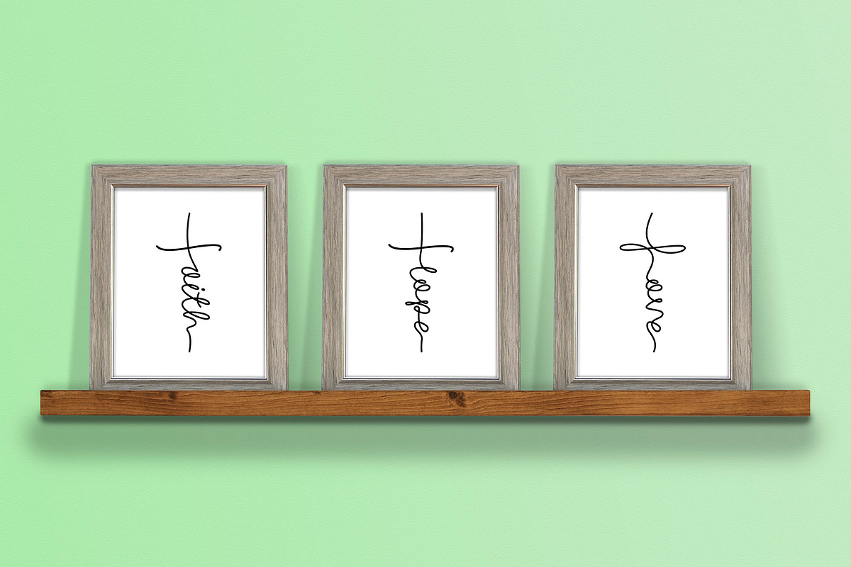 Picture Frame Mock Up - 1, 2 or 3!, a Product Mockup by Little Type Factory (Photo 3 of 6)