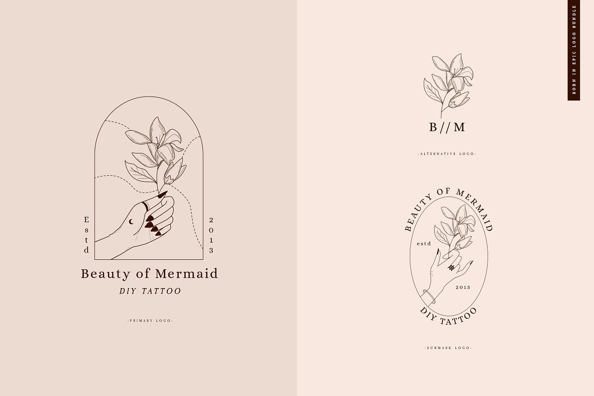 Born in Epic Logos//Updated, a Branding & Logo Template by SNIPESCIENTIST