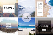 Travel Instagram pack, a Social Media Template by Social Templates (Thumbnail 3 of 5)