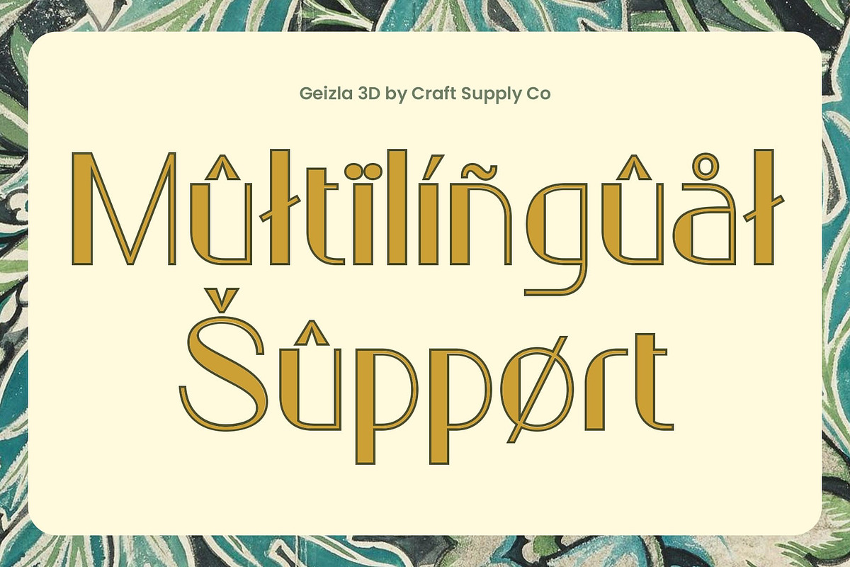 Geizla 3D, a Sans Serif Font by Craft Supply Co. (Photo 4 of 8)