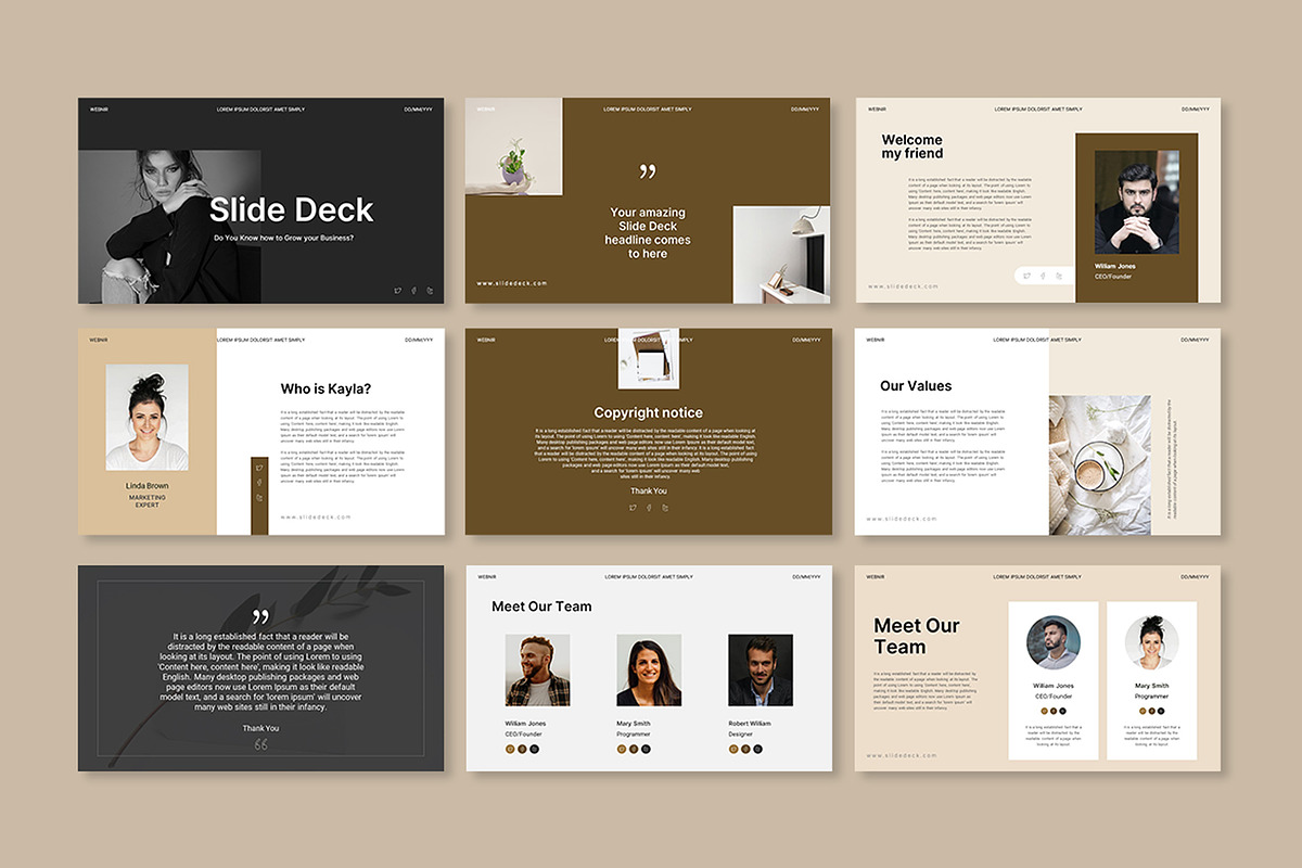 Slide Deck Presentation Template, a Templates & Theme by Slide_Genius1 (Photo 4 of 7)