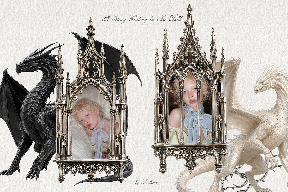 Enchanted Knight Archive Collage Kit, an Object Graphic by Lidberia (Photo 6 of 12)