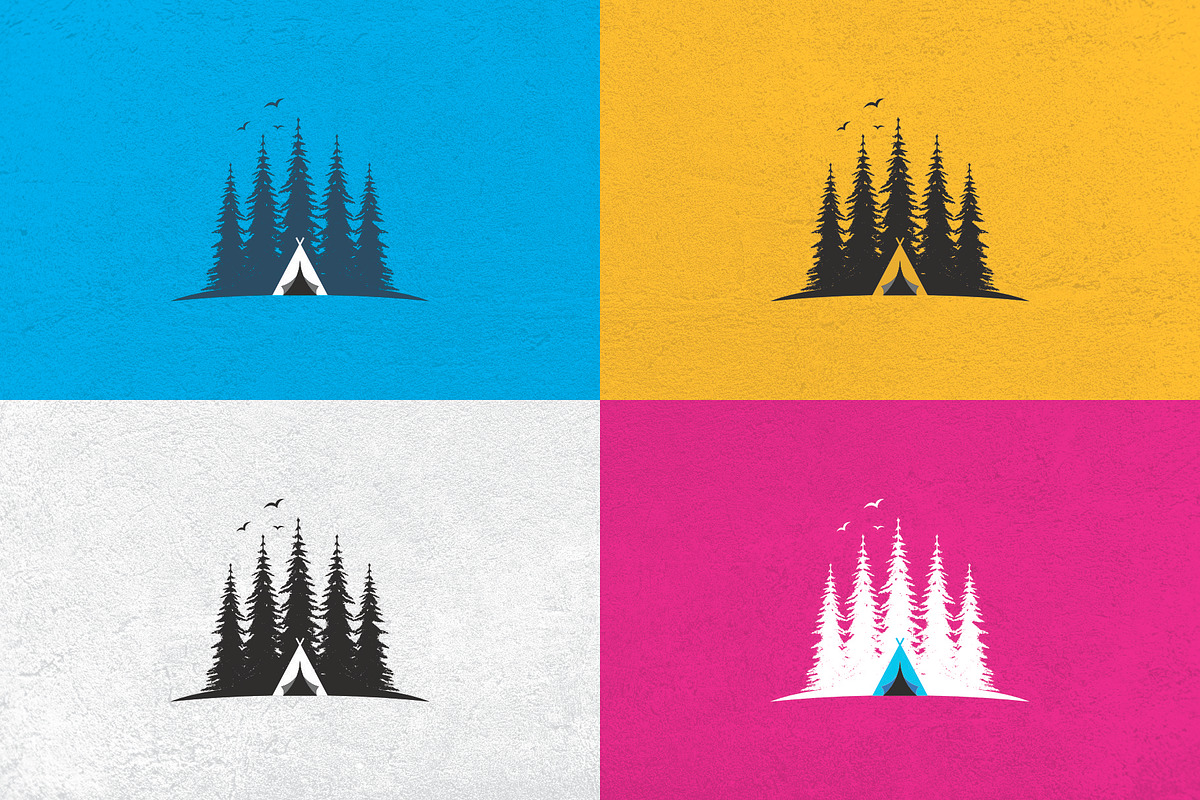 Pine Camp Logo Template, a Templates & Theme by Maximum Designstudio (Photo 2 of 2)