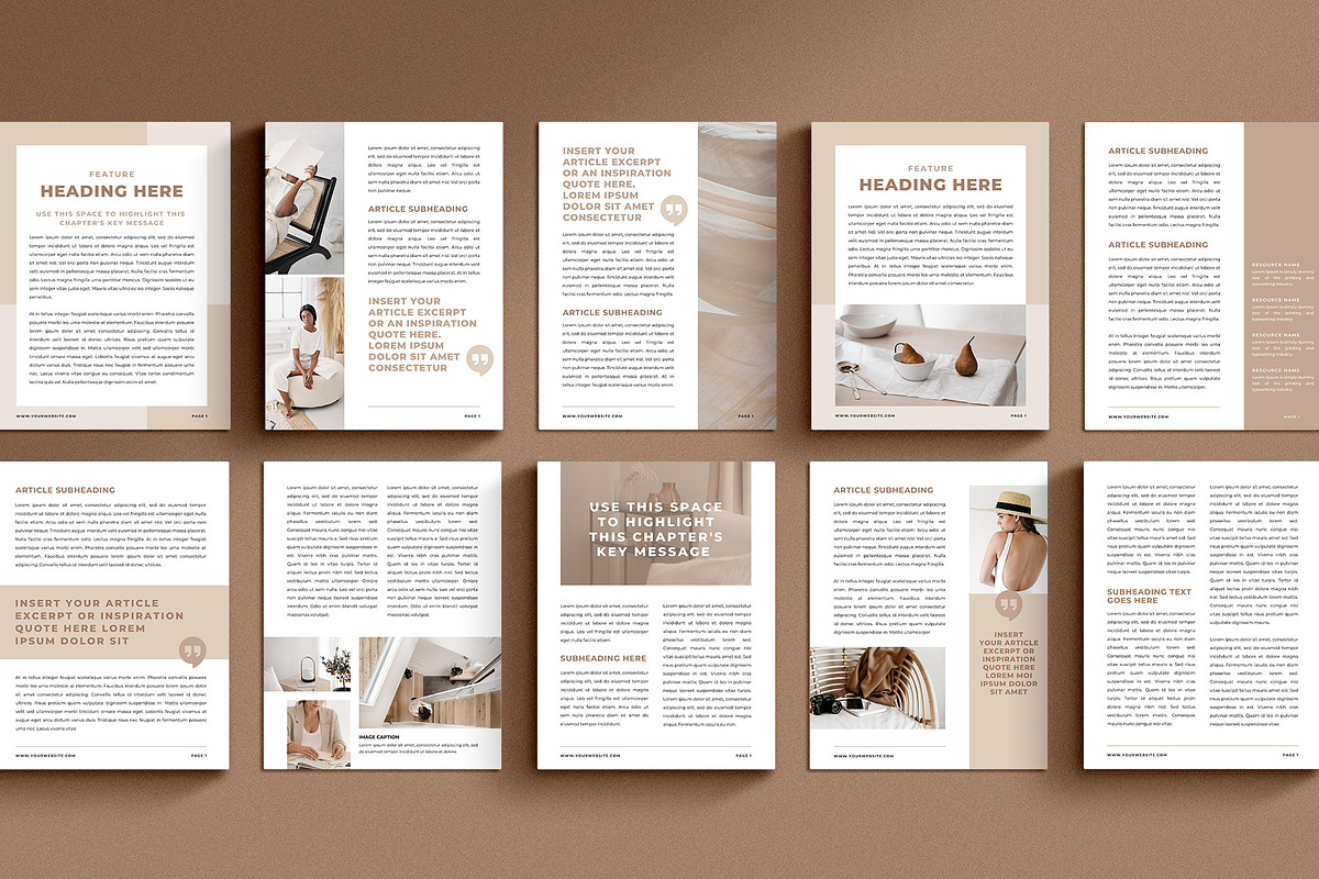 Guide + Ebook Template CANVA, a Magazine Template by Studio Loire (Photo 8 of 16)