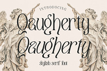 Qaugherty Stylish Serif Font