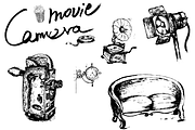 Vintage camera movie, an Illustration by mollyli.ai (Thumbnail 1 of 2)