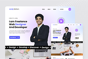 Personal Portfolio Landing Pages, a Landing Page Template by SquidPixey (Thumbnail 2 of 5)