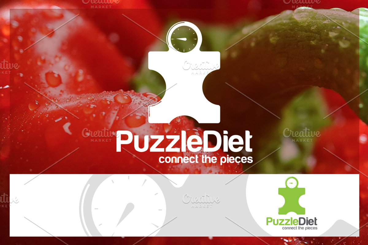 Puzzle Diet Logo Template, a Branding & Logo Template by Zlaws (Photo 1 of 4)