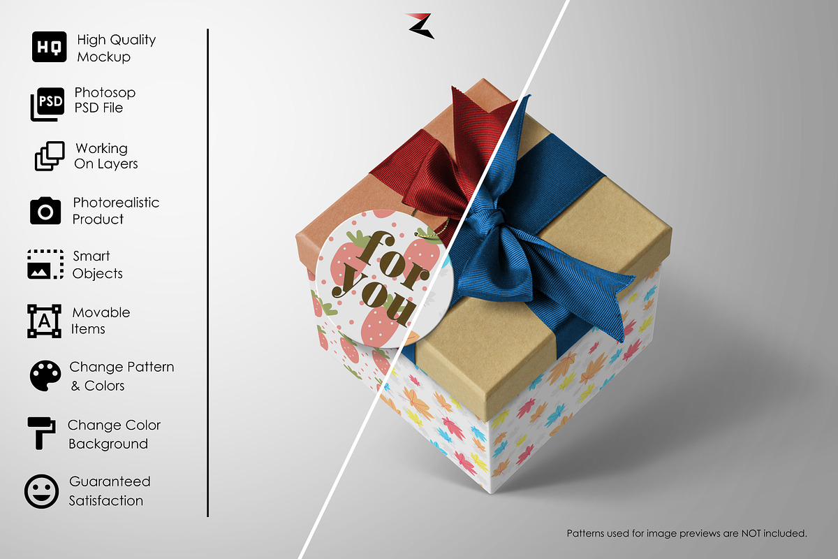 Gift Box Mockup 6K, a Product Mockup by Zabiegala MP (Photo 2 of 6)