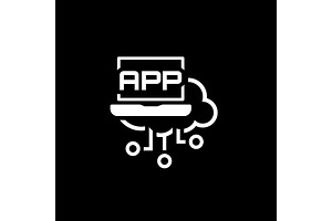 Simple Desktop APP Vector Line Icon