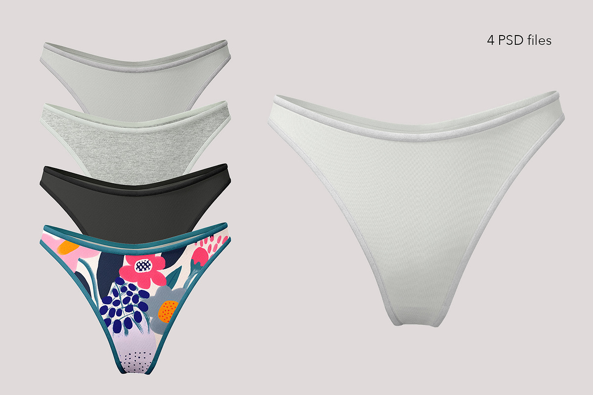 Mockups of women's underwear., a Bottom Mockup by Irena Matiash shop (Photo 5 of 6)