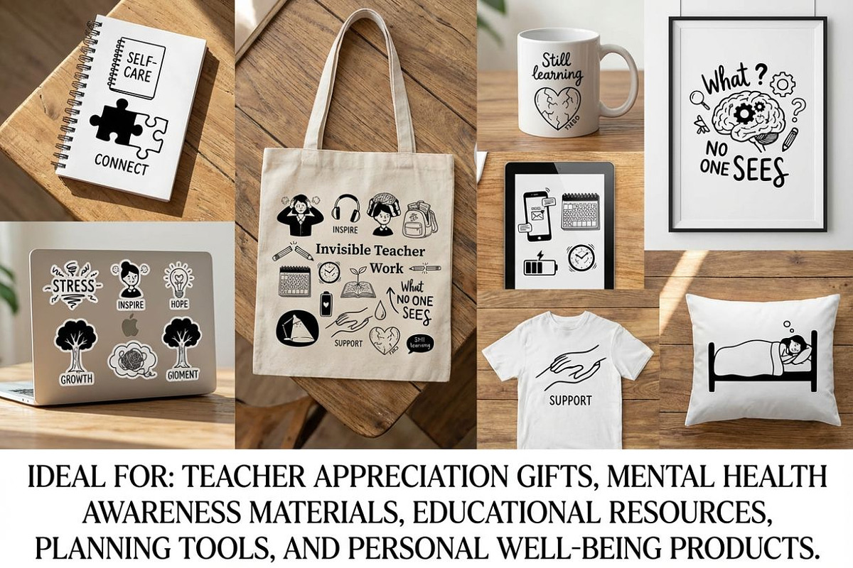 Teacher Mental Health & Self-Care, a Person Illustration by PassionPNGcreation (Photo 2 of 5)
