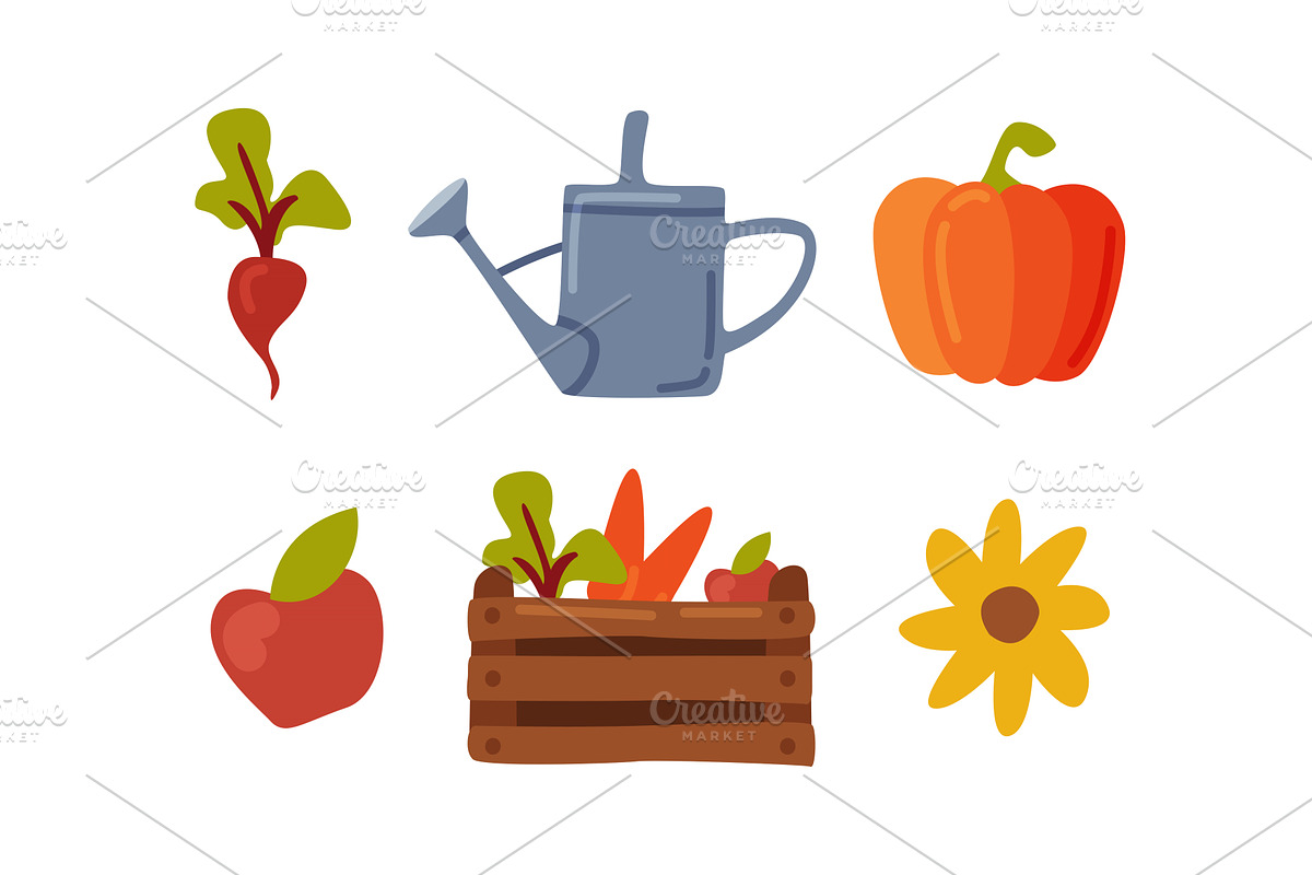 Farming and Agriculture with Crate, an Object Illustration by TopVectors