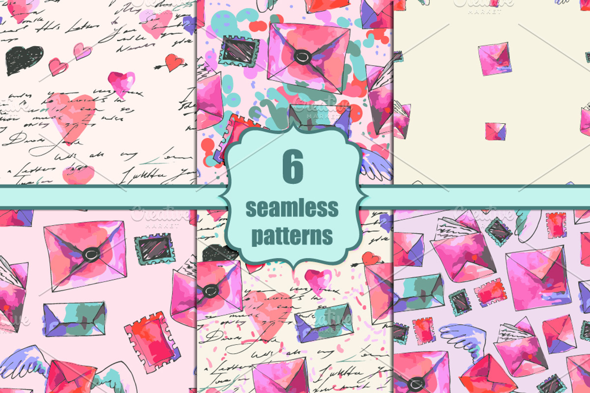 seamless backgrounds with letters