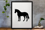 Horse Silhouette SVG, an Animal Illustration by newminddesign (Thumbnail 2 of 3)