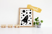 Nursery Themed Empty Frame Mockup, a Print Template by YOYO Photo (Thumbnail 2 of 2)