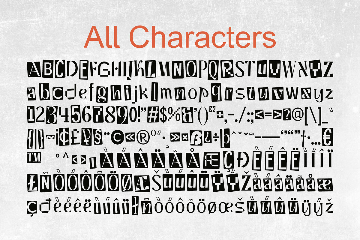 CS Goenka – Collage Font, a Sans Serif Font by Craft Supply Co. (Photo 4 of 8)