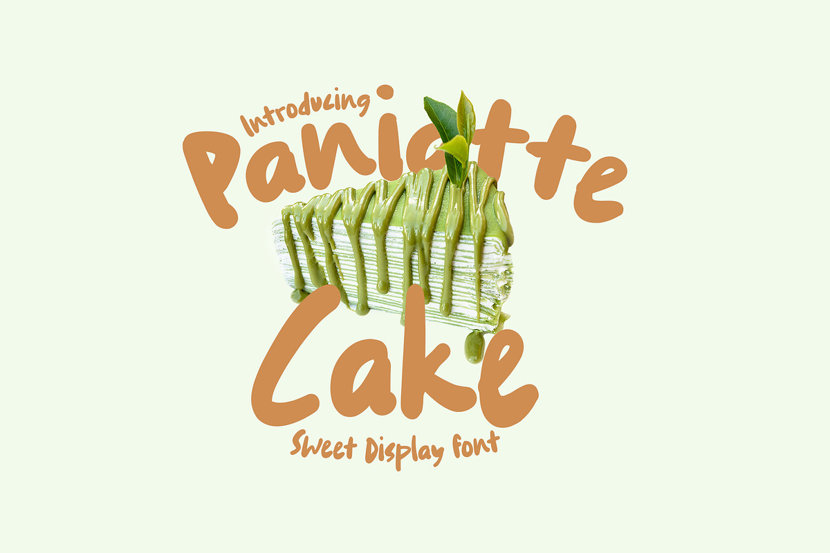 Paniatte Cake Sweet Display Font, a Handwritten Font by Tera Asset Garage (Photo 1 of 7)