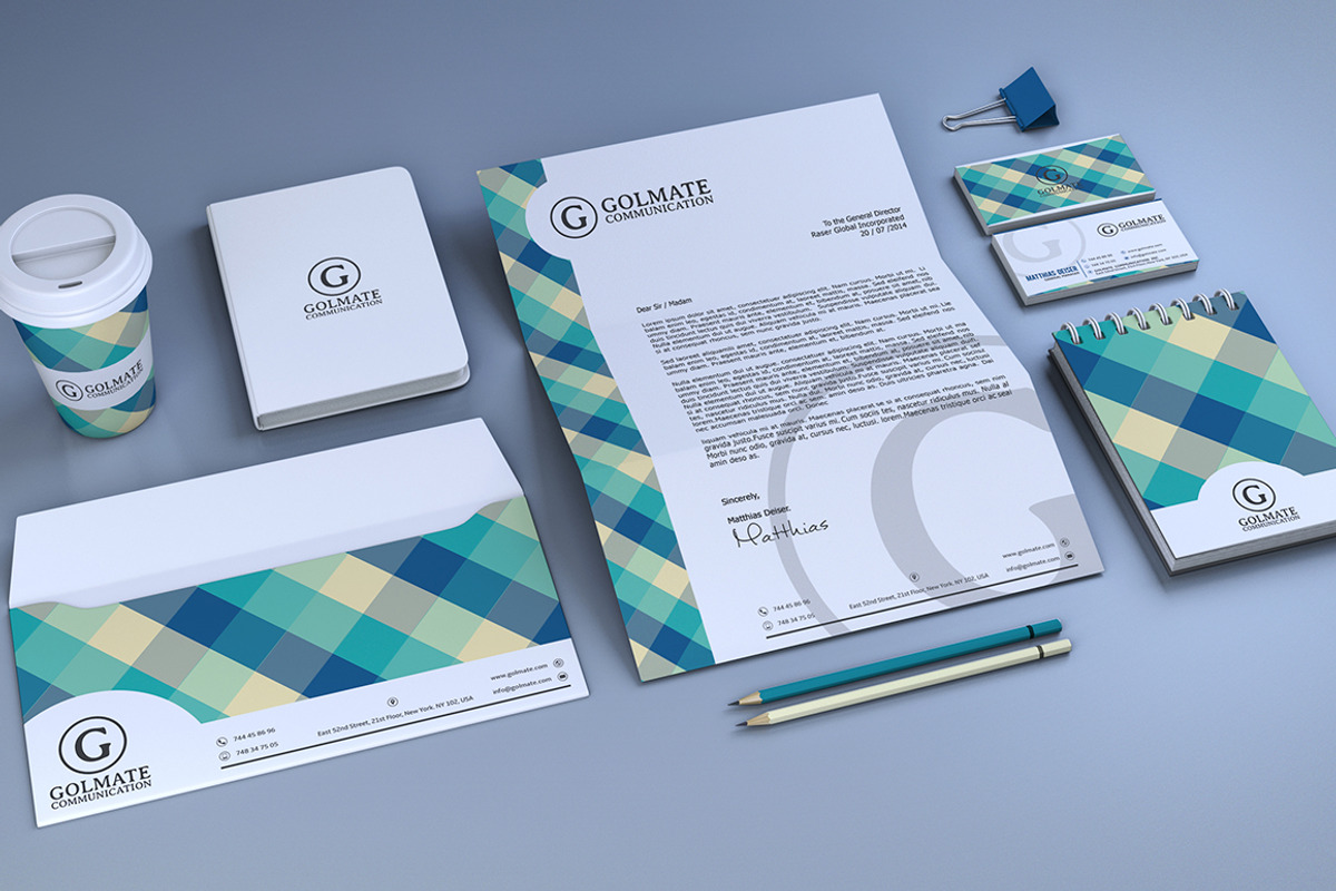 -75% Retro Corporate Identity, a Stationery Template by Marvel (Photo 2 of 5)