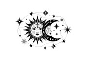 Sun Moon Celestial Mandala Bundle, an Illustration by Gaye Art (Thumbnail 8 of 31)