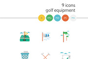 Golf flat vector icons. Part 3, an Icon by YershovOleksandr