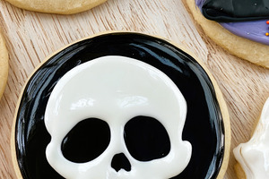 Assorted Halloween sugar cookies with ghosts skulls haunted hous, a Food & Drink Photo by José Manuel Gelpi