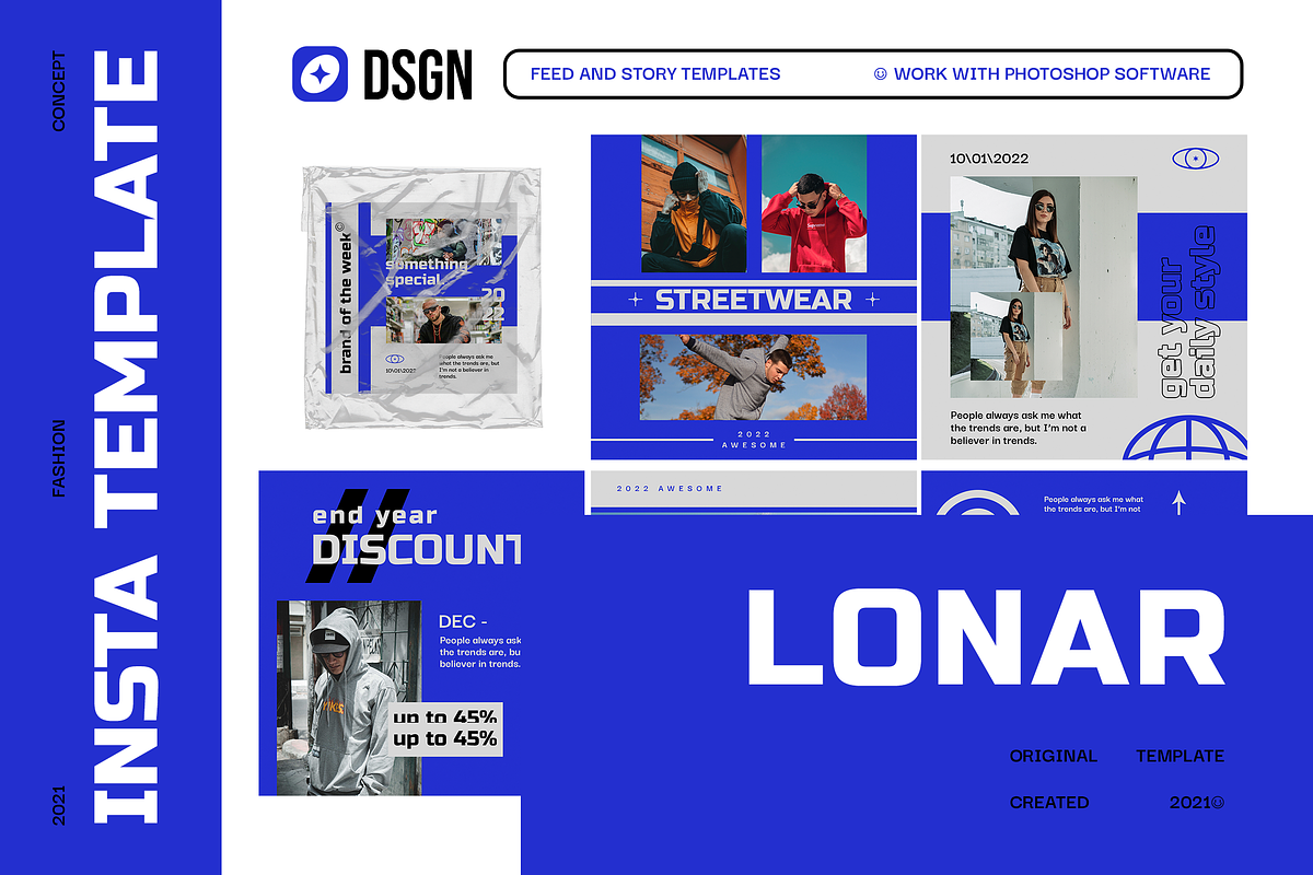Lonar Urban Instagram Template, a Social Media Template by Creatchees.std (Photo 1 of 5)