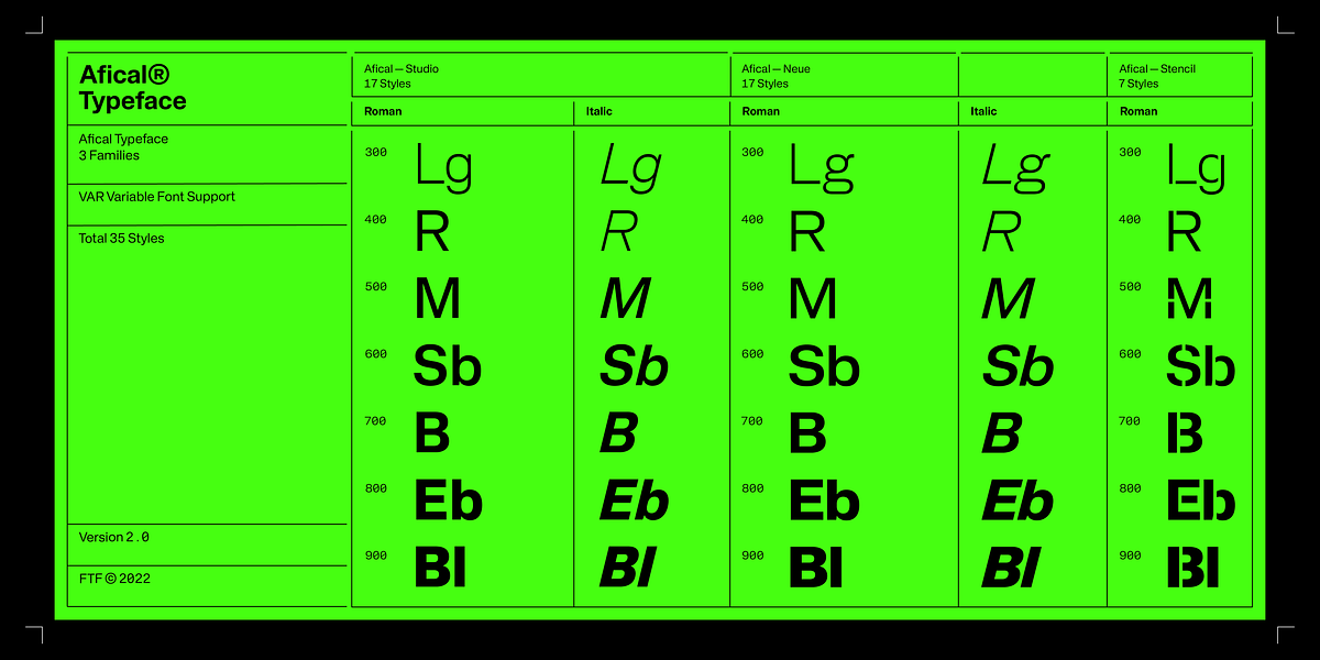 Afical, a Sans Serif Font by Formatype Foundry (Photo 2 of 13)