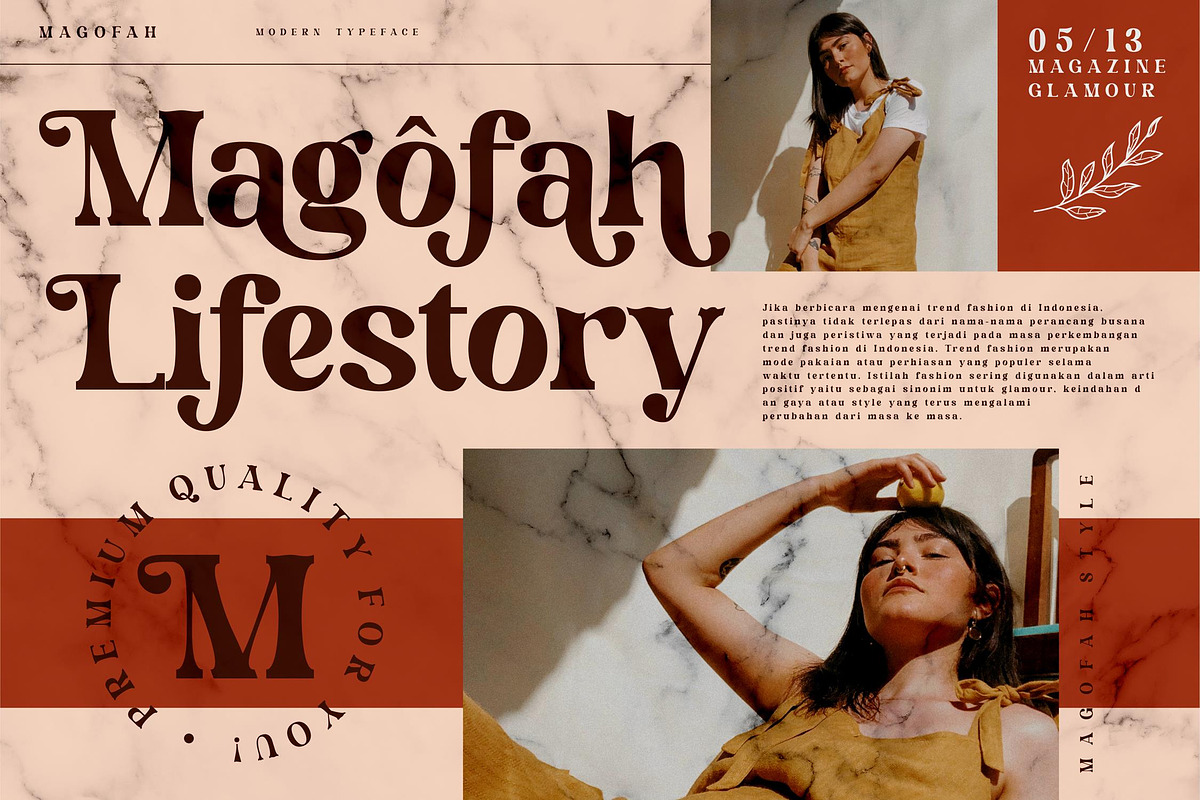 Magofah Modern Serif Font, a Script Font by Storytype Studio (Photo 2 of 9)