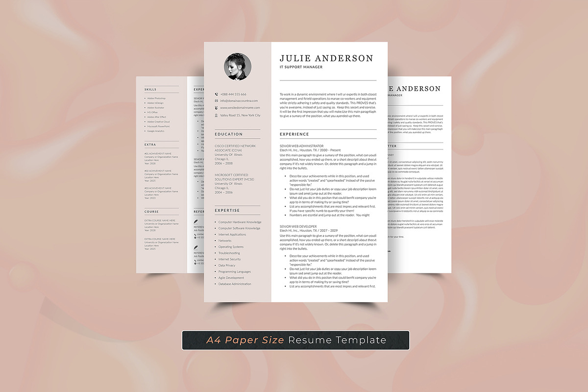 Resume Template, a Resume Template by DesignDevisers (Photo 5 of 10)
