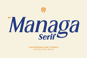 MN Managa Serif - Contemporary Serif