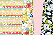 Summer Floral Digital Bundle, a Pattern Graphic by Paper Starr Studio (Thumbnail 4 of 6)