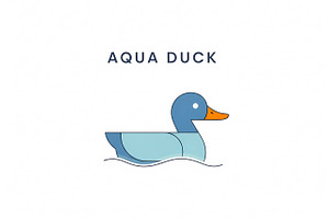 Aqua Duck Blue, a Branding & Logo Template by Logocreative