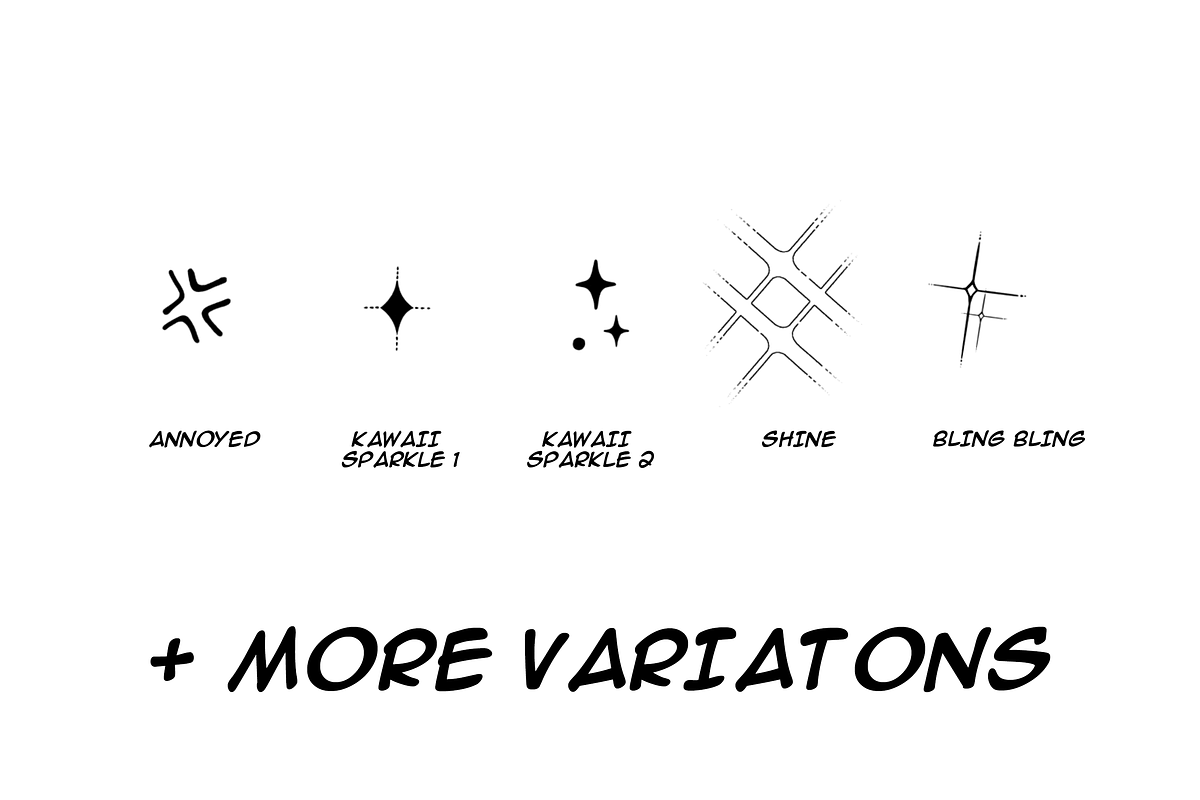 Manga Creator Kit 2 Elements, a Brush Add-On by Marshmal Mochi (Photo 4 of 5)