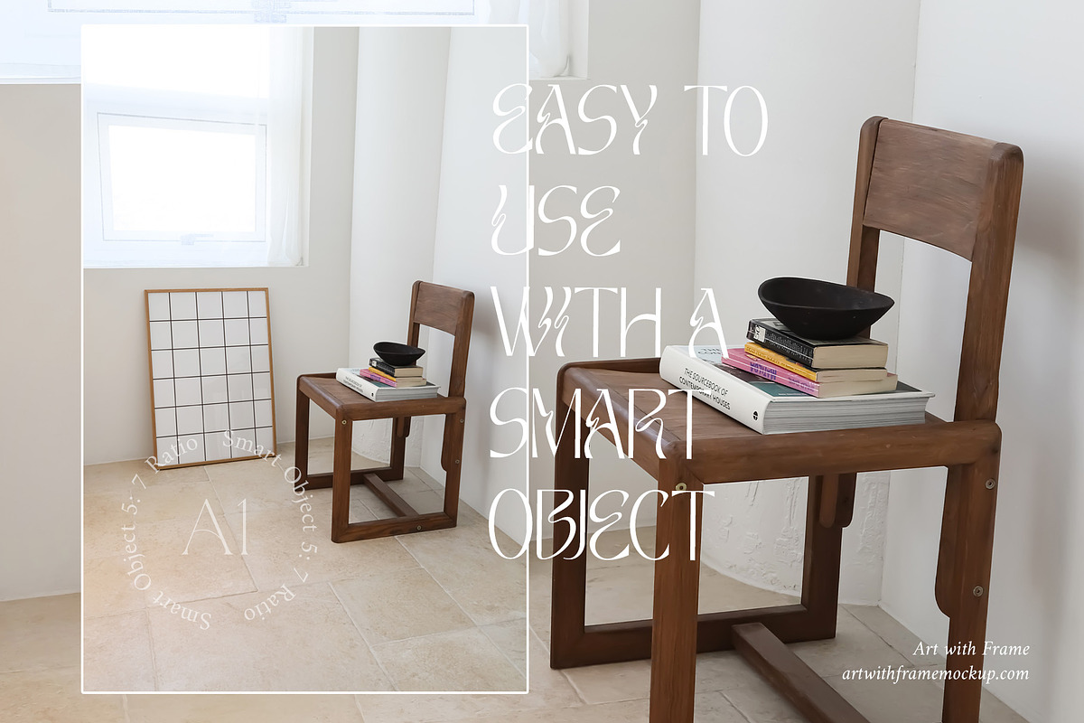 51 Frame Mockups - Vintage Furniture, a Product Mockup by ArtwithFrame (Photo 40 of 50)