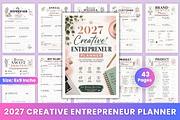 2027 Creative Entrepreneur Planner, a Stationery Template by Designmela01 (Thumbnail 1 of 6)