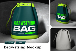 Drawstring Bag Mockup