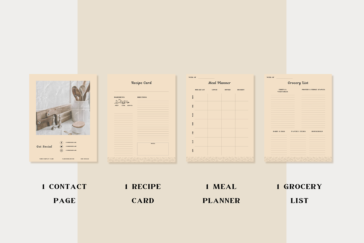 Vintage Recipe Book Template CANVA, a Magazine Template by OrganizationOasisRo (Photo 6 of 10)