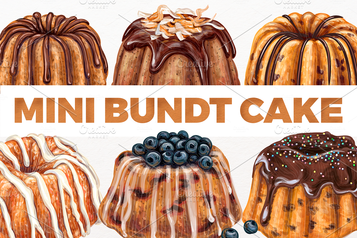 Big 49 cake bundle. VECTOR, a Food Illustration by Natalka Dmitrova art (Photo 5 of 9)