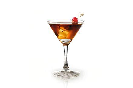 A classic Manhattan cocktail