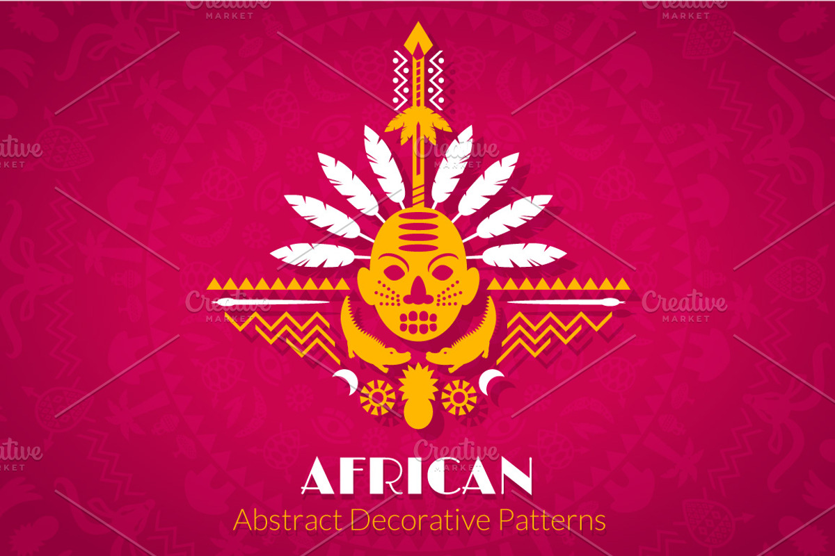 African Abstract Decorative Patterns, a Pattern Graphic by Lianella's Shop (Photo 1 of 4)