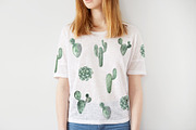 Watercolor Exotic Cactus Collection, a Texture Illustration by LarysaZabrotskaya (Thumbnail 10 of 11)