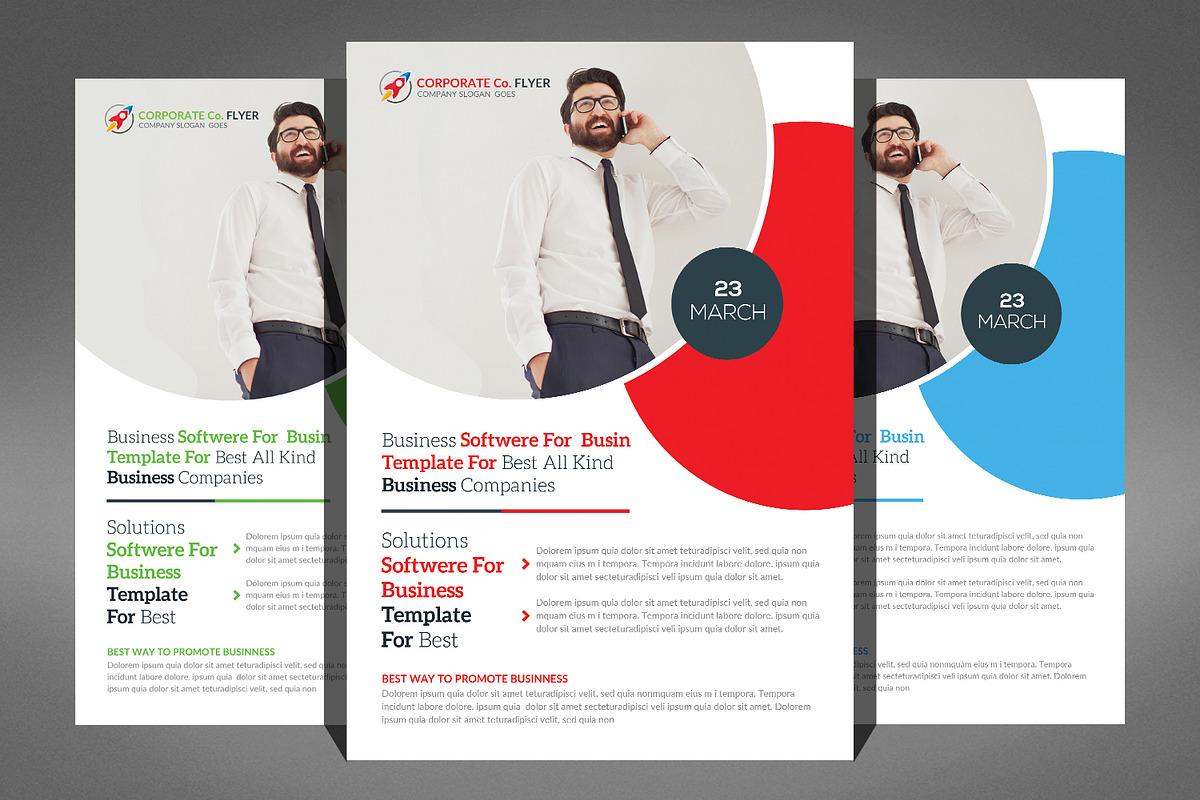 66 Corporates Flyers Bundle, a Flyer Template by Graphic Templates (Photo 20 of 67)